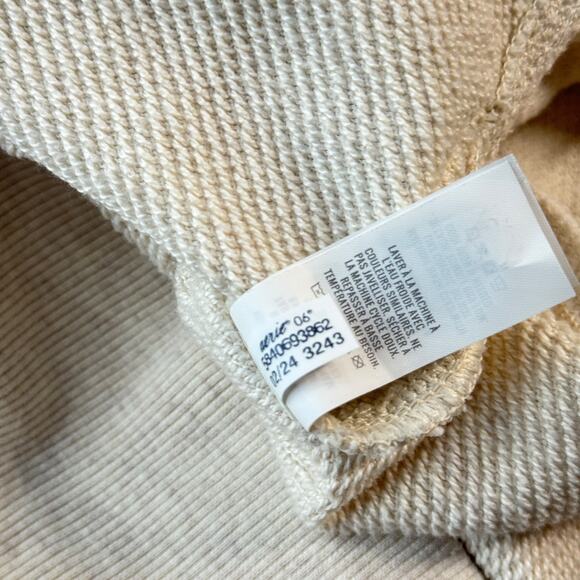 Aerie Oversized Don’t Be Crabby Sweatshirt Women SZ L White Red Casual Comfort - Picture 8 of 9